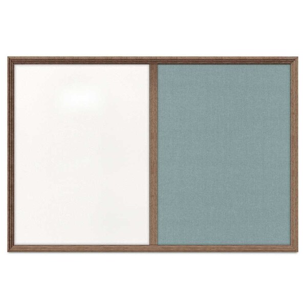 Enclosed Corkboard, 1 Door, 48"x36", 4" Fra, UV3423-BRONZE-BLACK